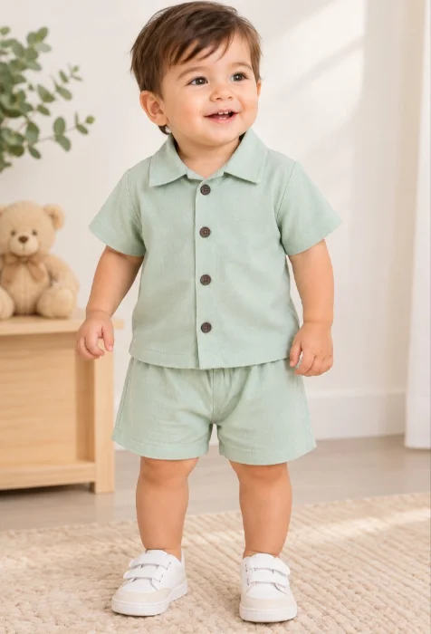 Conjunto Camisa Lino Espandex Spandex