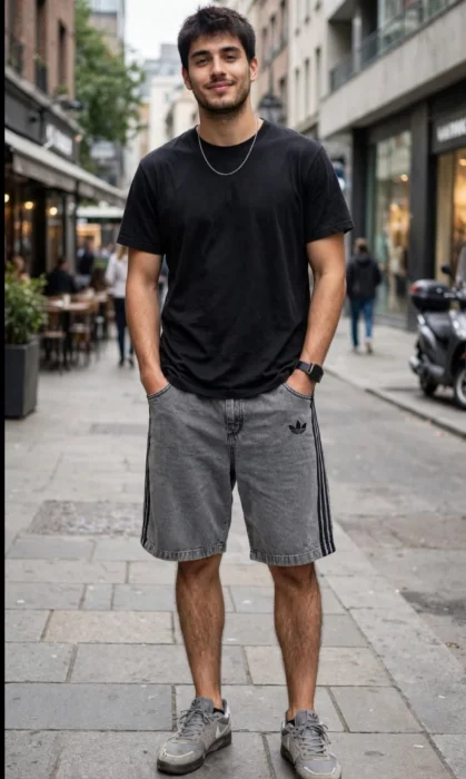 Bermuda Jeans Adi Hombre
