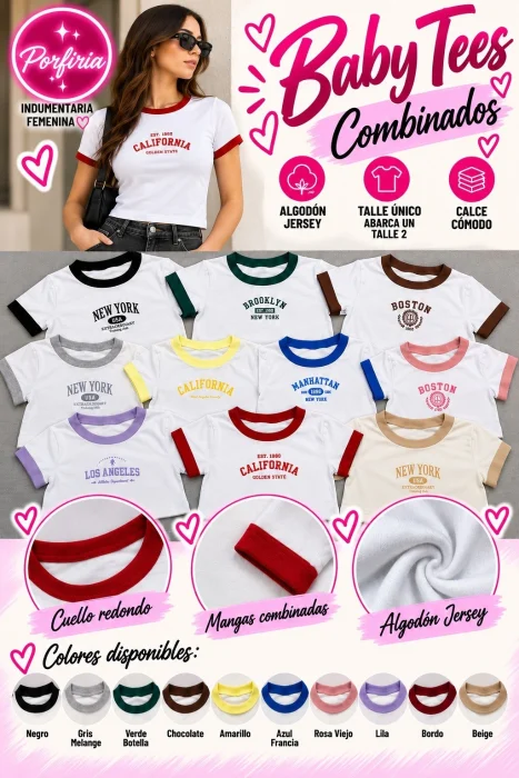 Babys Tees Combinadas