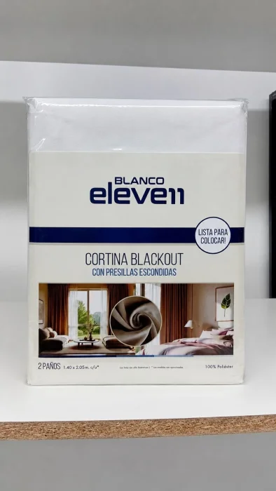 2 Paños de Cortinas Black Out de 1.40x 2.05