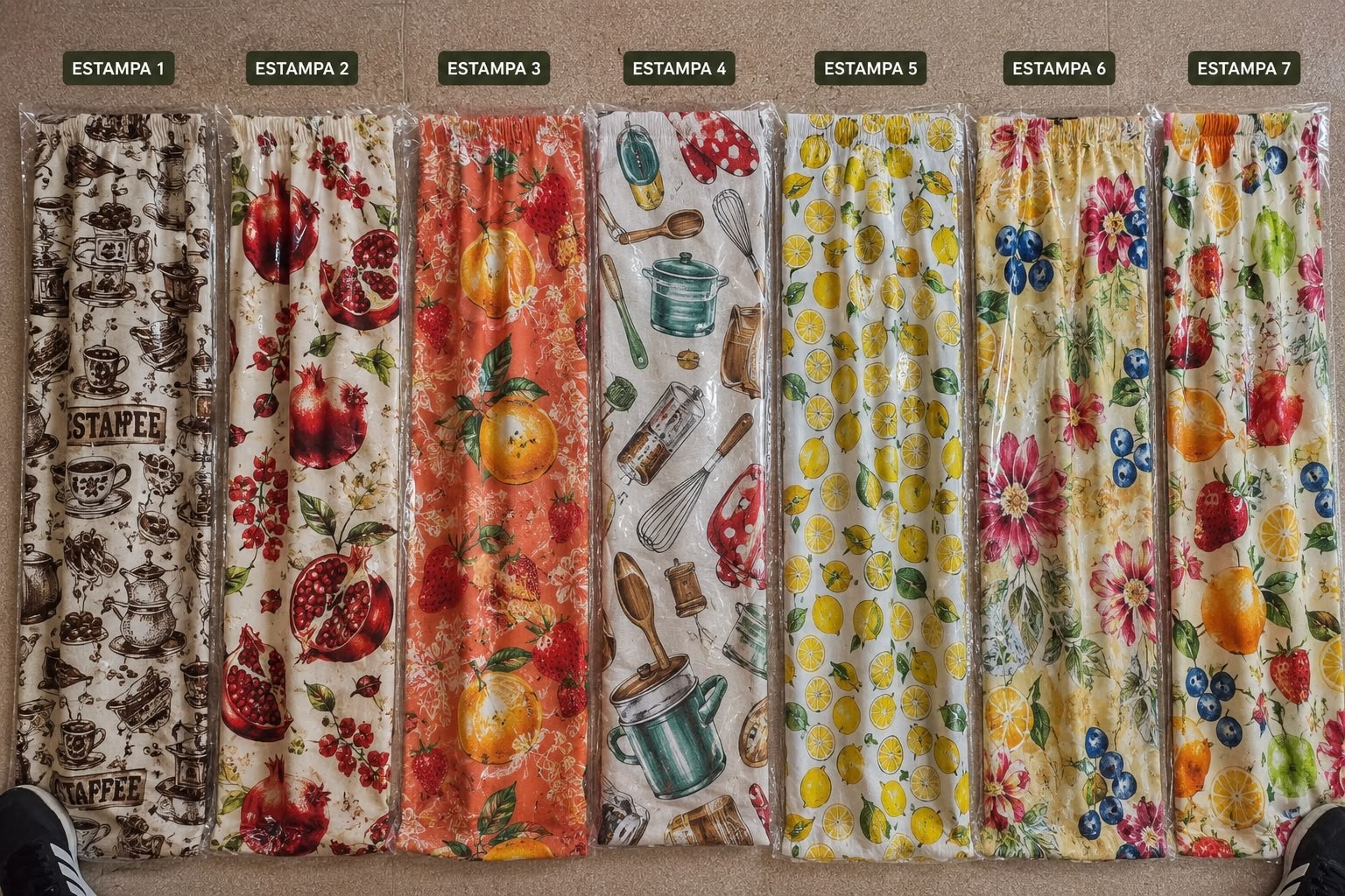 Cortinas de Microfibra Estampada de 1.10 - Imagen 8