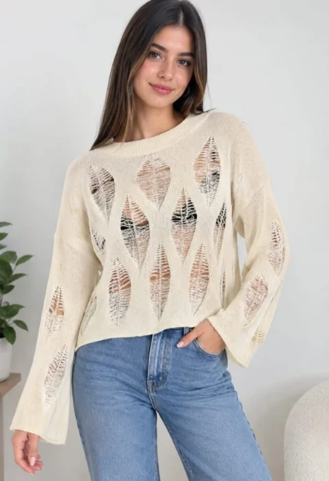 Sweaters Rasgado Hilo
