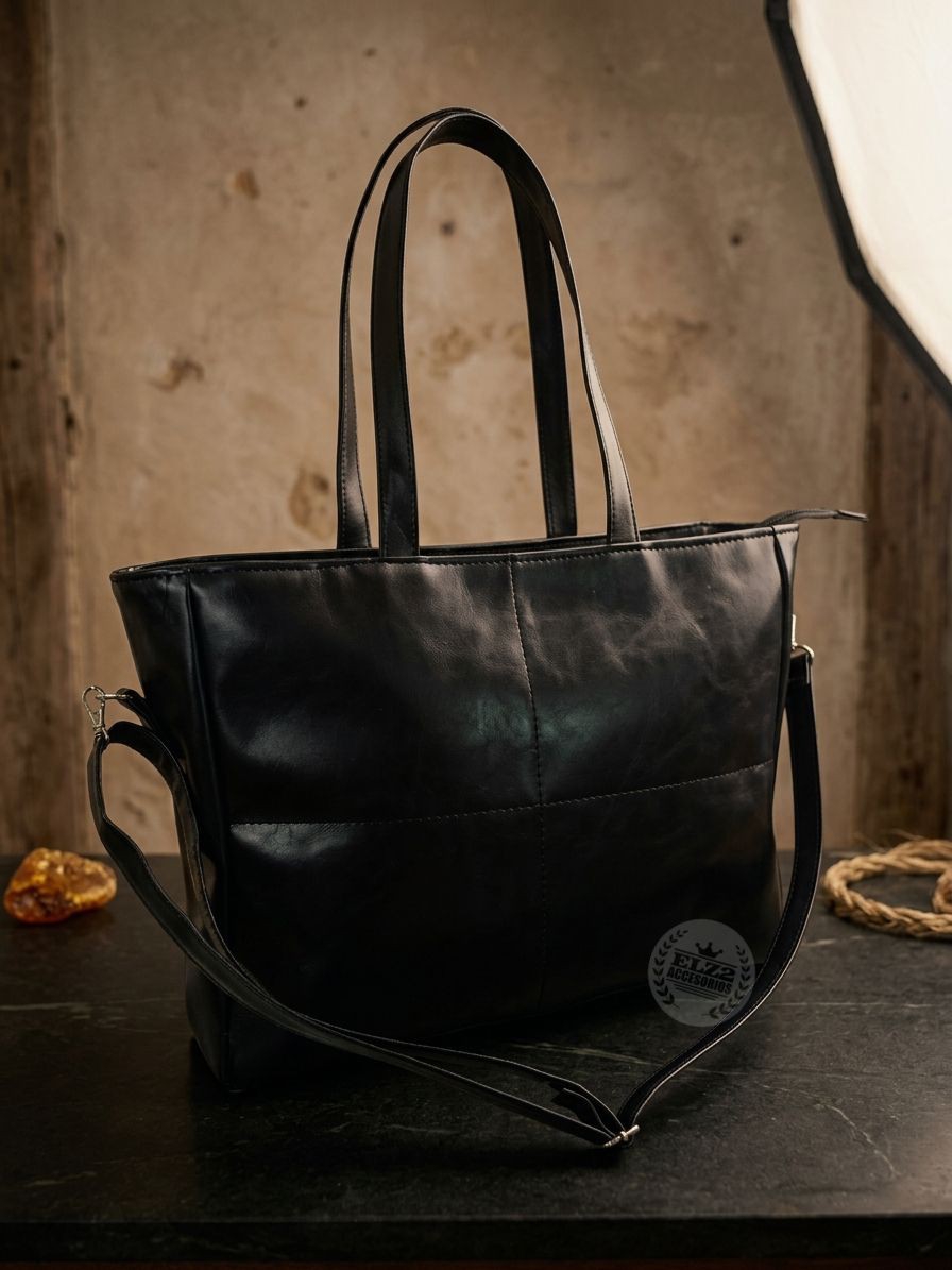 Bolsos Tote de Excelente Calidad con Bolsillo Interior Forrado con Tela - Imagen 5