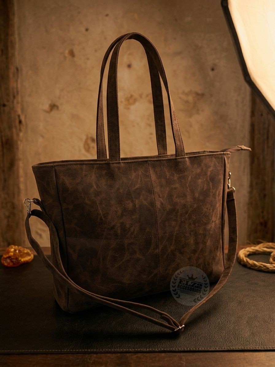 Bolsos Tote de Excelente Calidad con Bolsillo Interior Forrado con Tela - Imagen 6
