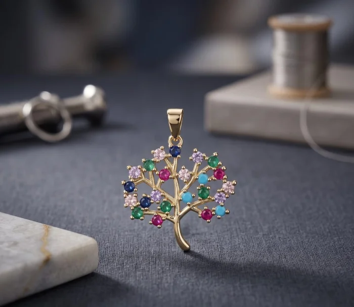 Dije Árbol de la Vida en Dorado