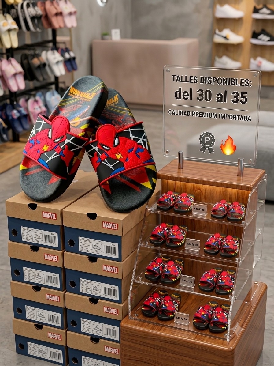 Ojotas  Spiderman  Premium - Imagen 3