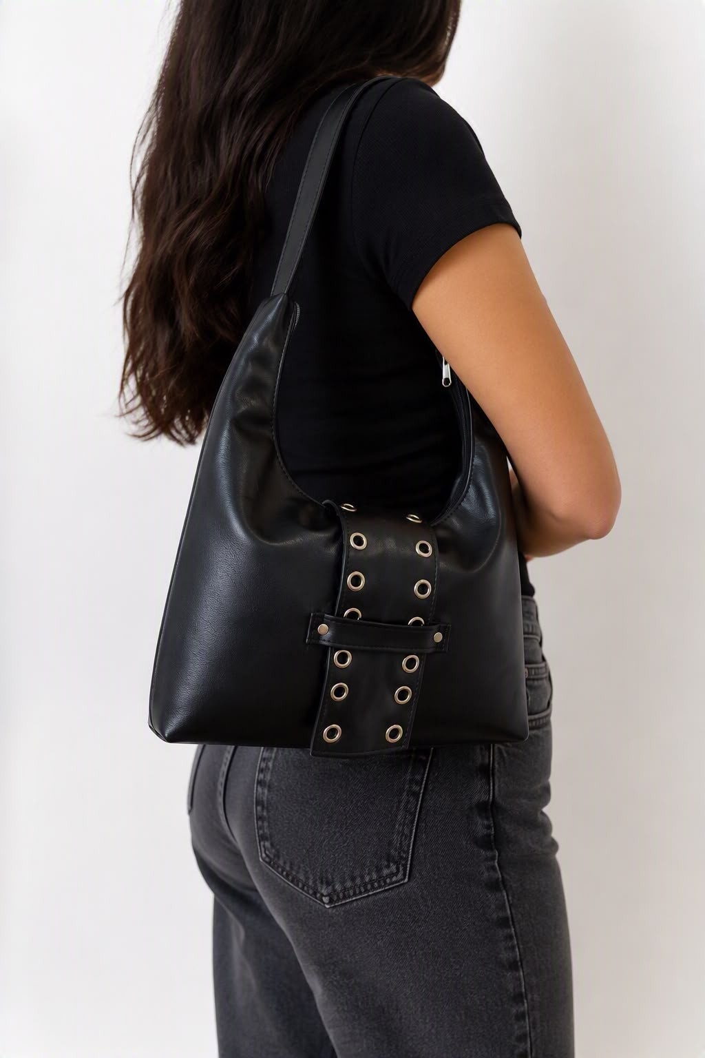 Bolso Boho con Cinto y Ojales - Imagen 3