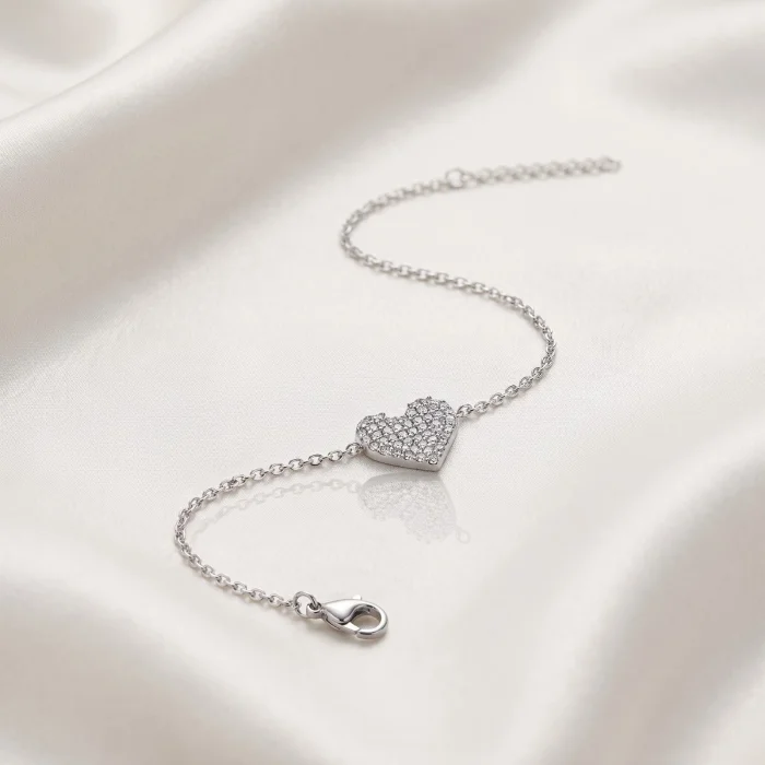 Pulsera con Dijes Corazon en Micropave
