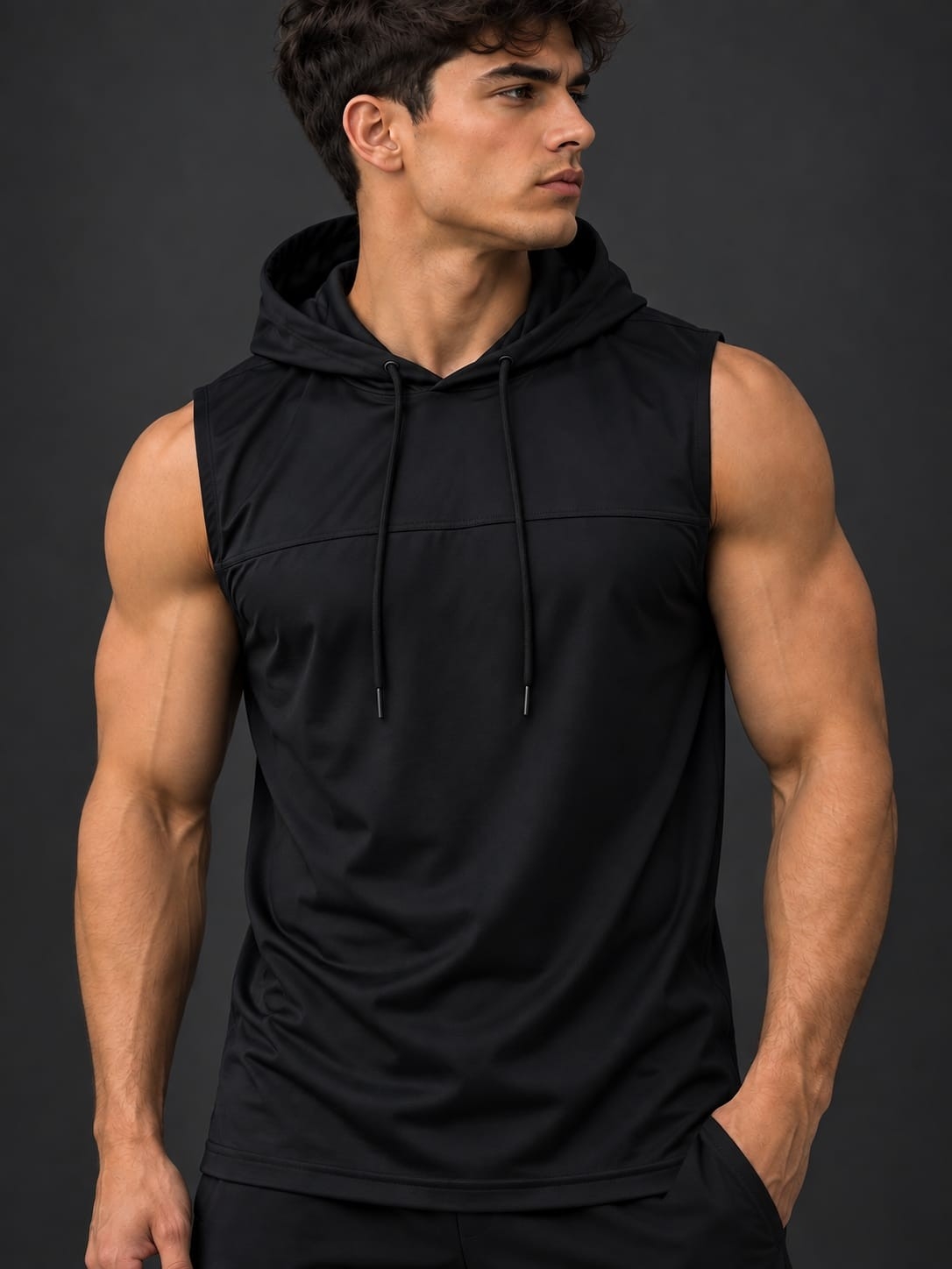 Músculos Laycra con Capucha de Hombre - Imagen 4