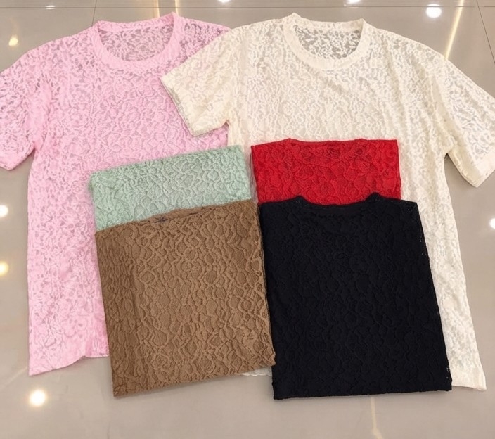 Remerones de Encaje Lisos del Talle 1al 5 - Imagen 2