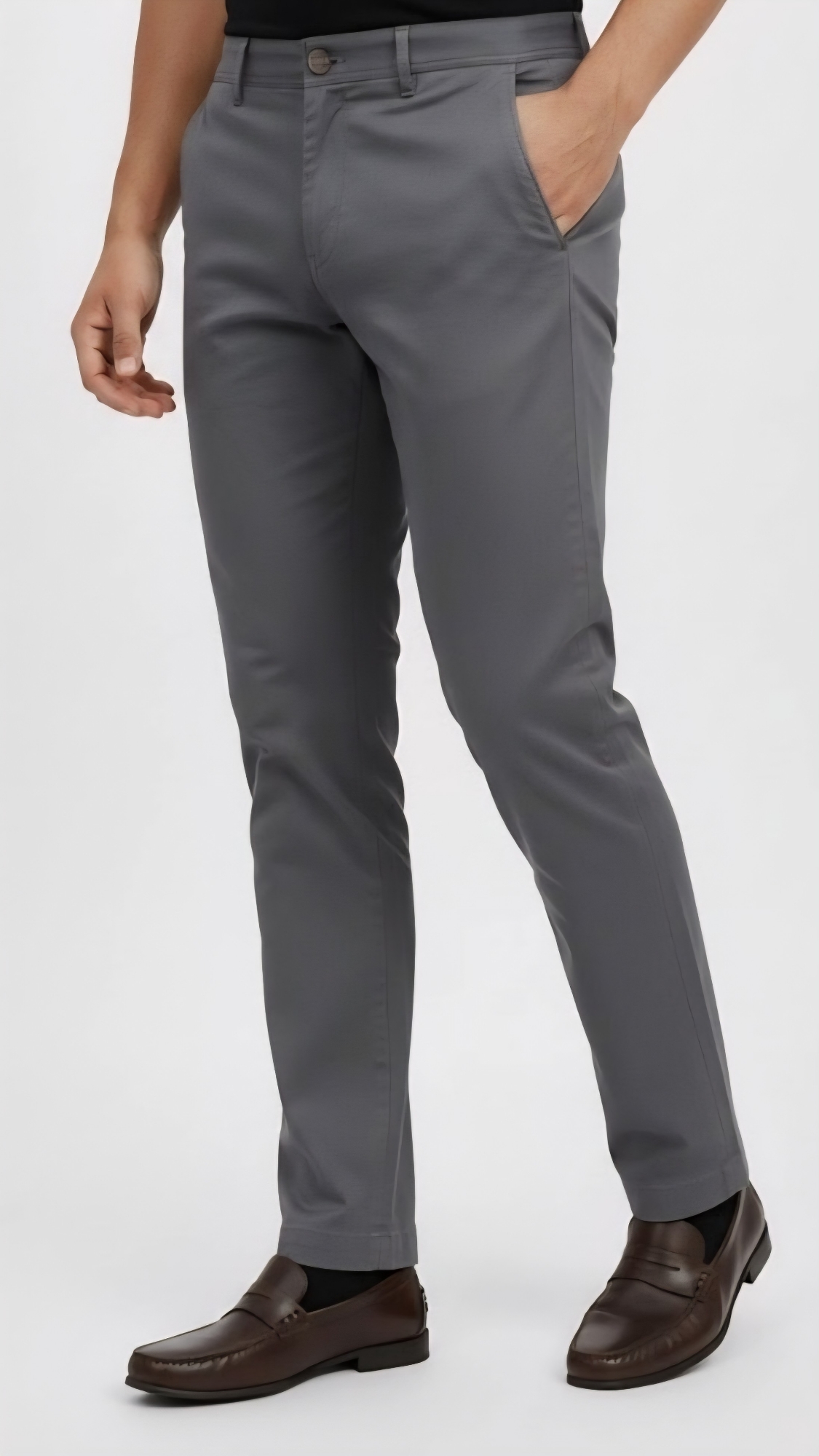 Pantalón Bolsillo Chino Recto Gabardina Elastizada - Imagen 2