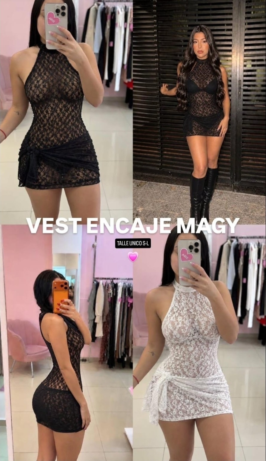 Vestido Encaje Lazo - Imagen 5