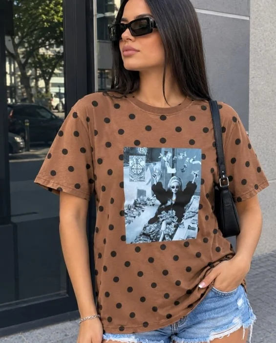 Remeras Lunares Vogue de Algodon Estampdas Varios