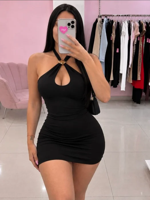 Vestido Gota Aplique