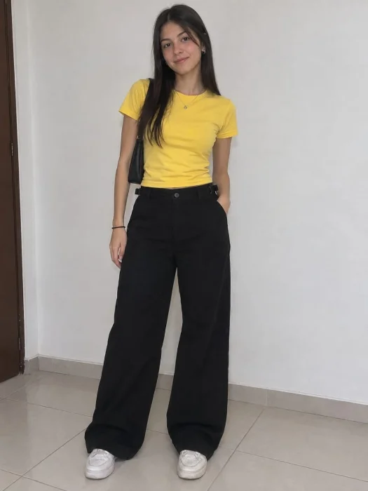 Baggy Rígido Dama Color Negro con Regulador