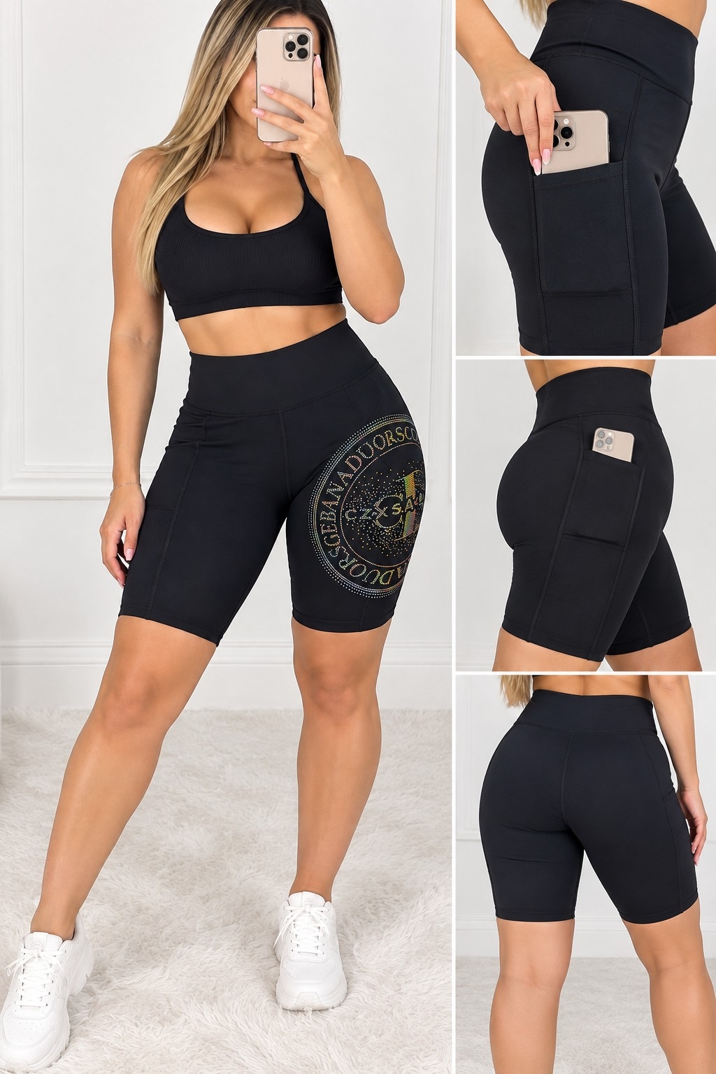 Biker Suplex con Bolsillos Excelente Calidad Talles S/m/l/xl - Imagen 2