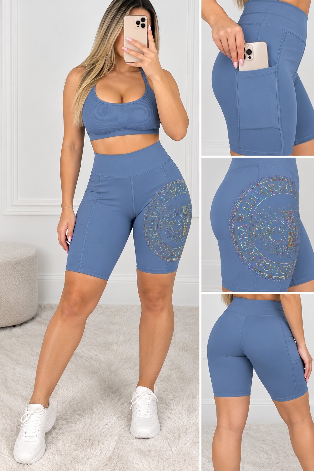 Biker Suplex con Bolsillos Excelente Calidad Talles S/m/l/xl - Imagen 3