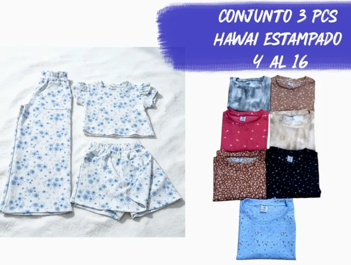 Conjunto Hawai 3 Piezas
