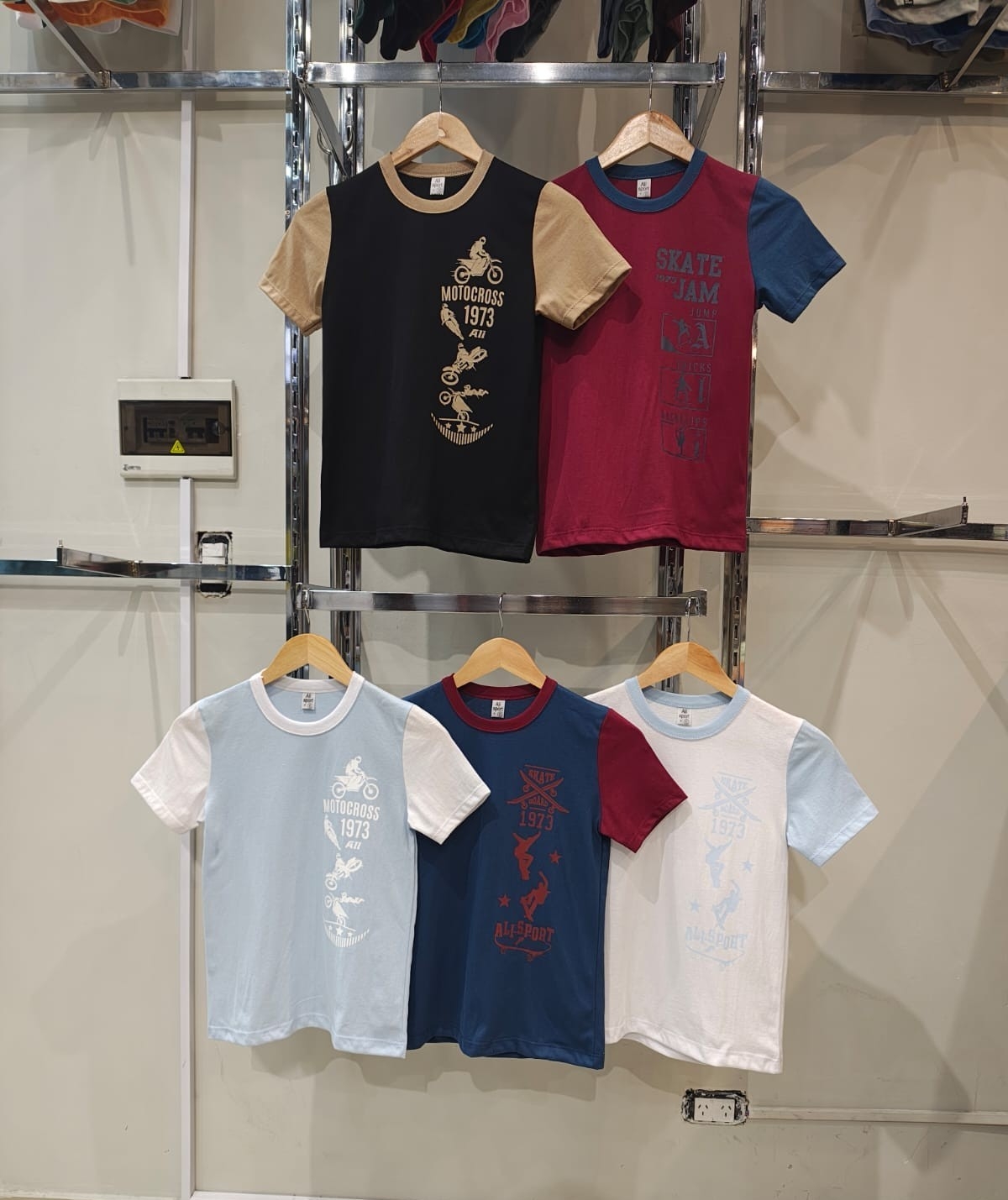 Remera  Combinada  Algodón Cardado - Imagen 4