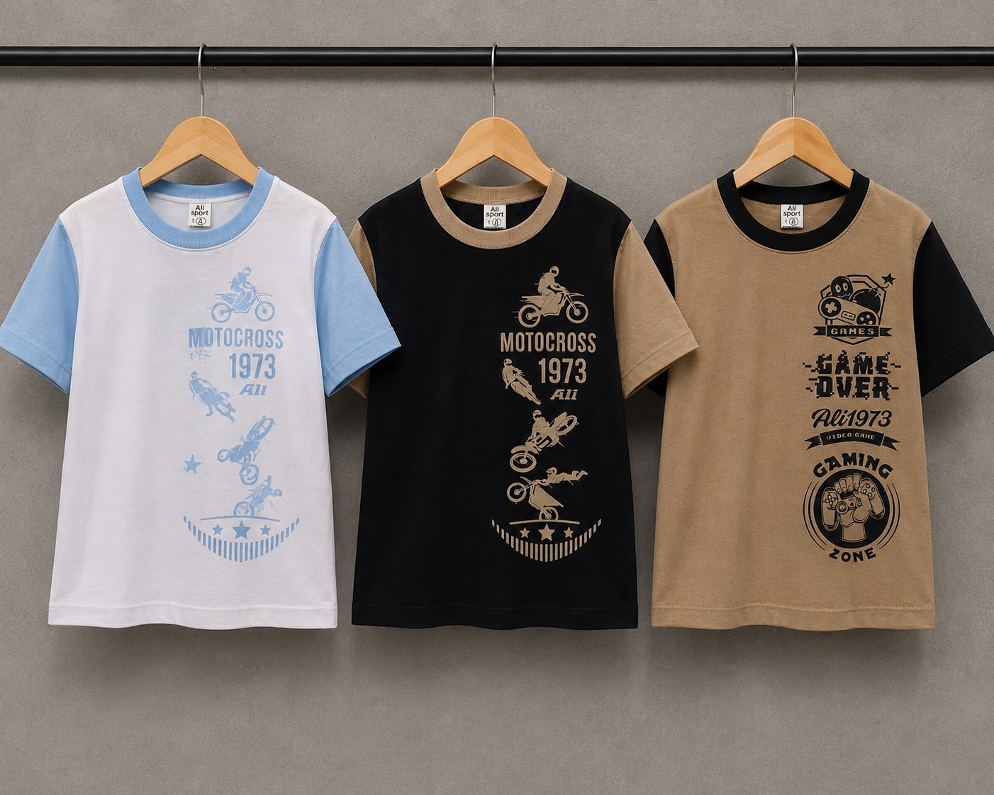 Remera  Combinada  Algodón Cardado - Imagen 6