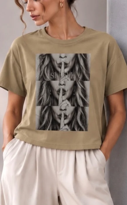 Remera Algodón Estampada