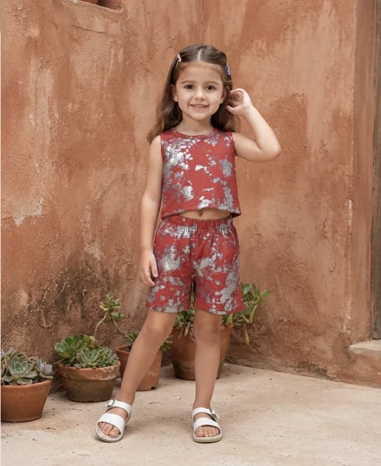 Conjunto Morley Foil Niña (musculosa + Short) - Imagen 2