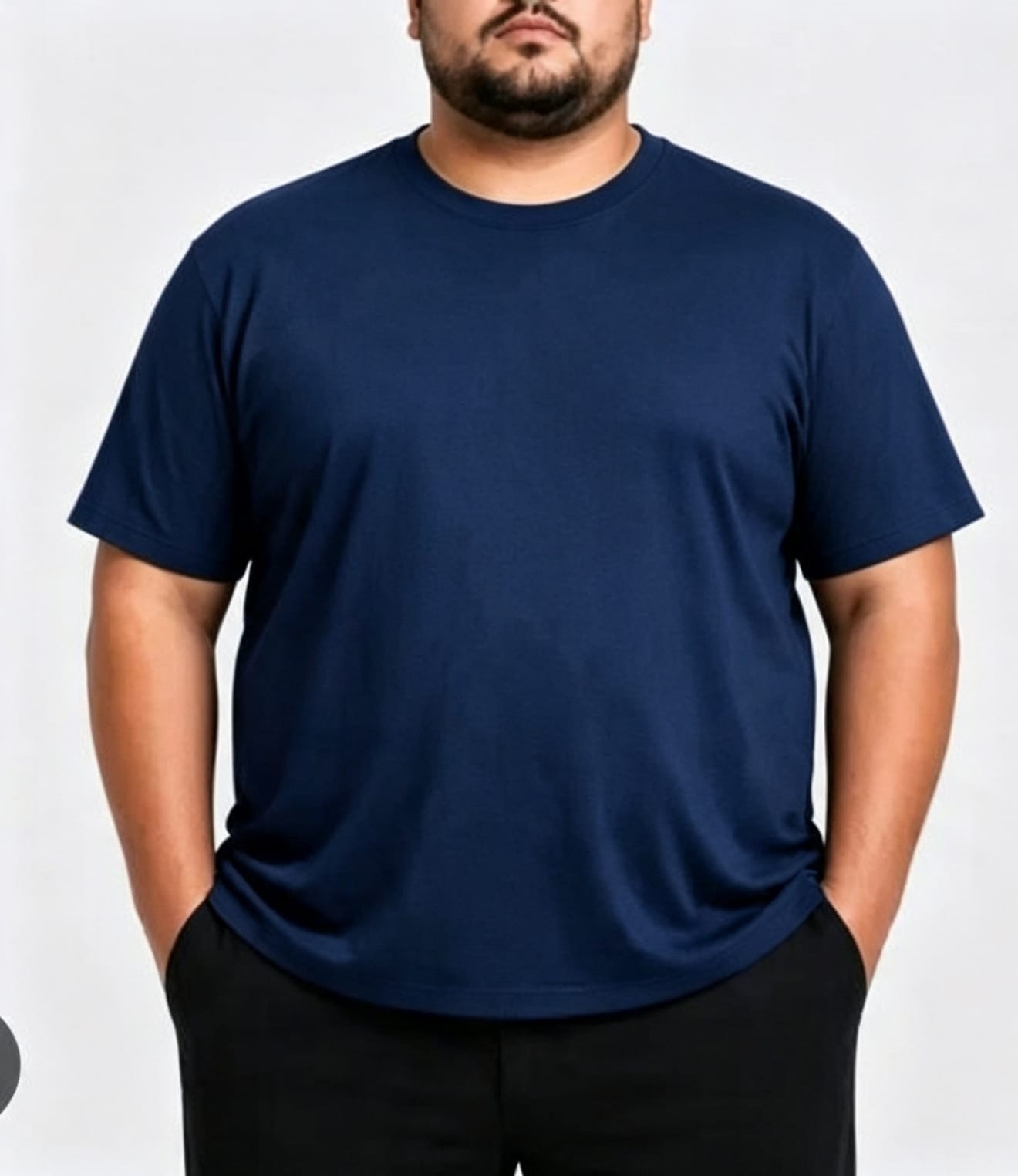 Remera Azul Marino Talles Especial - Imagen 1