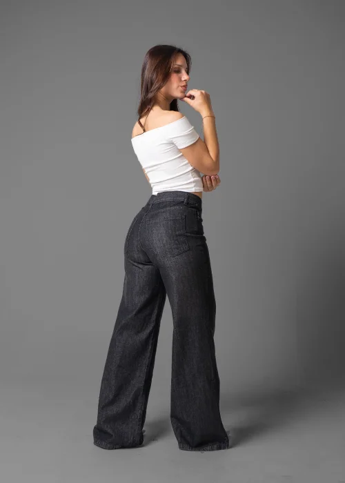 Mega Wide Leg Negro