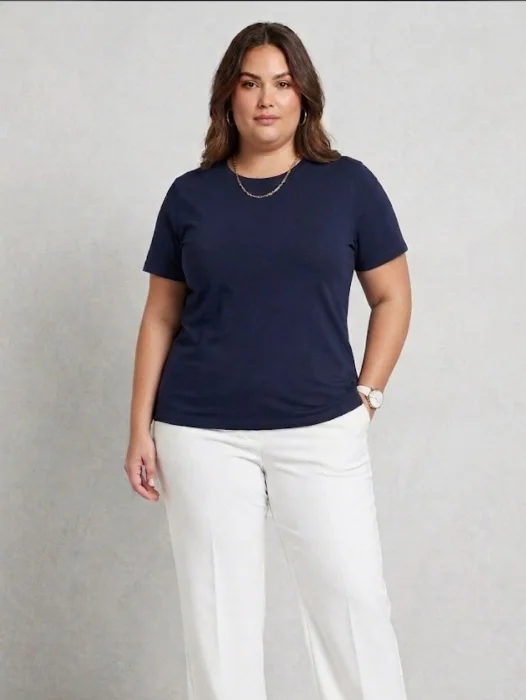 Remera Cuello Redondo Oversize