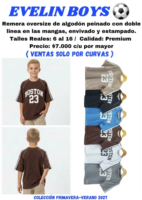 Remera Oversize Boston 23