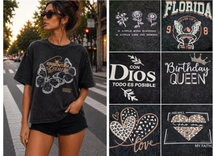 Remeras Batik con Strass