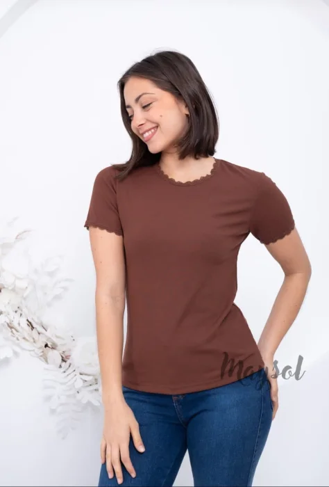 Remeras con Puntilla