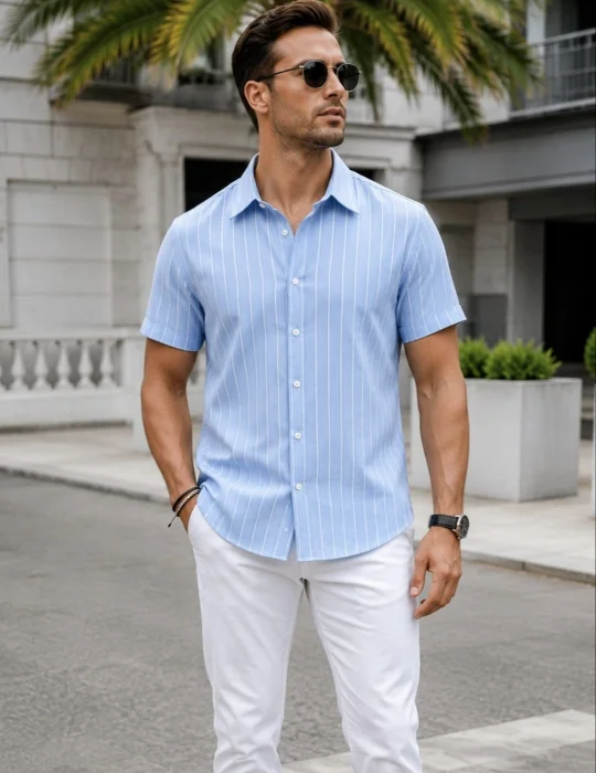 Camisas Rayas Lino
