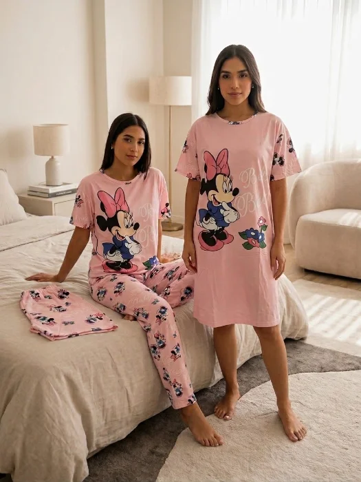 Pijamas 4 Piezas Estampados