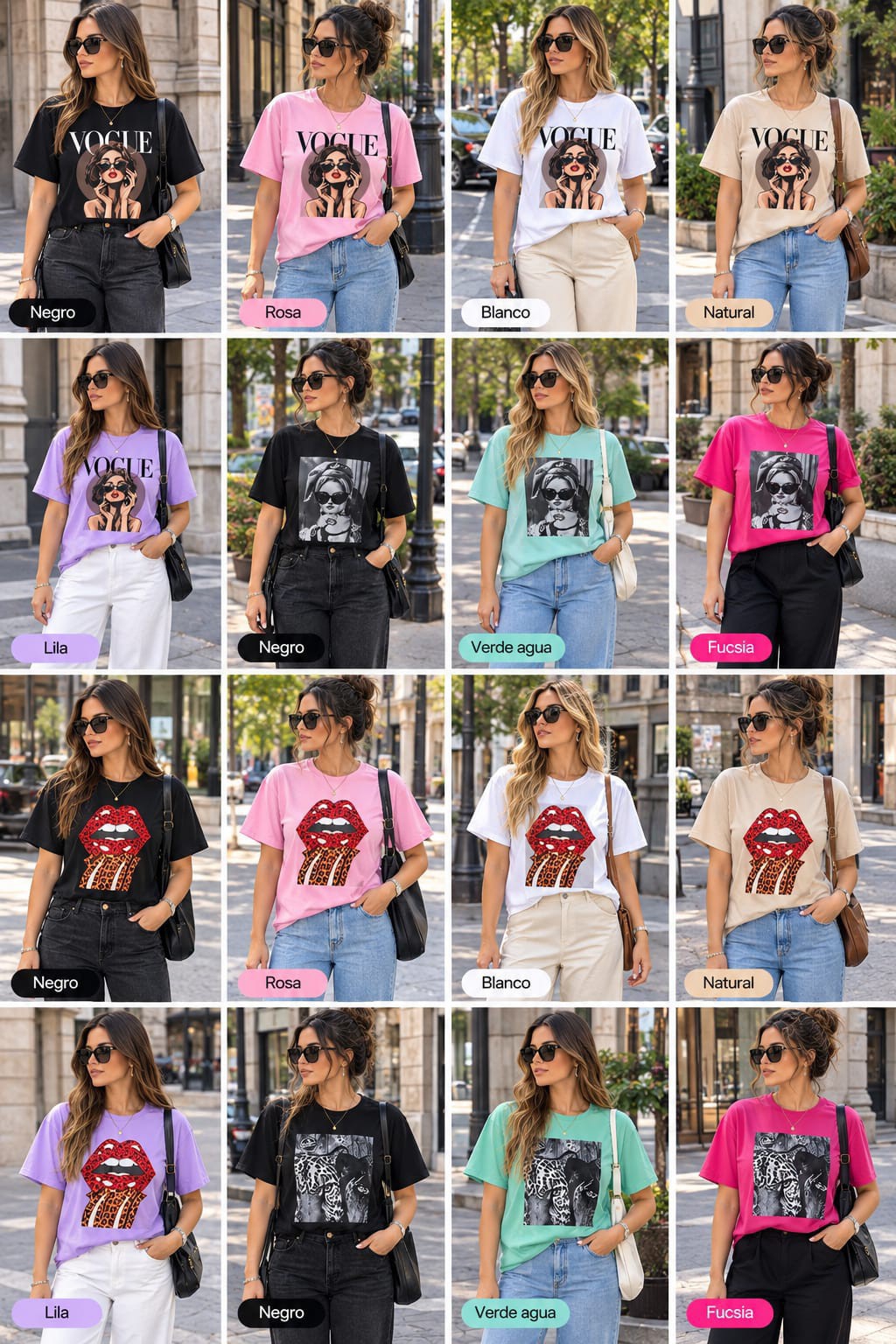 Remeras Estampadas Tela Algodón Peinado - Imagen 2