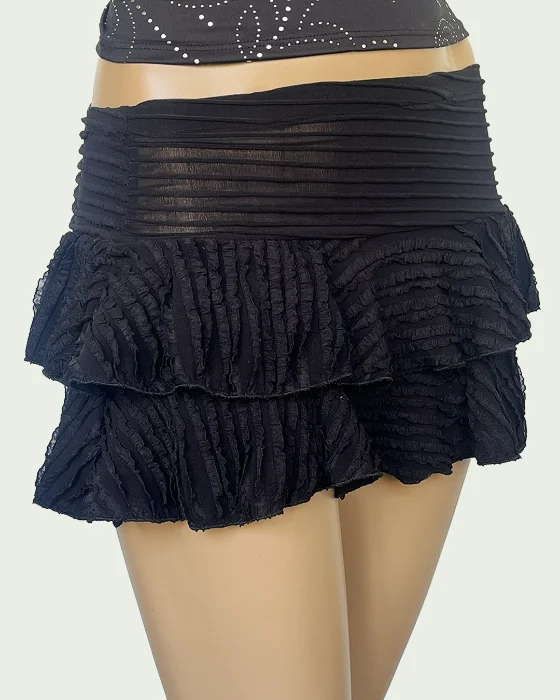 Pollera Pantalon Mini Ruffle Volados