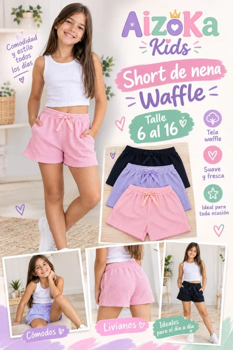 Short Nena Waffle