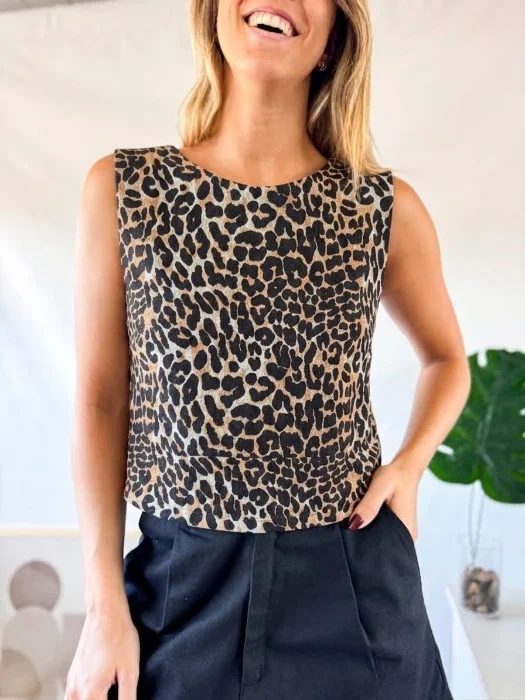 Musculosa Tira Atras Print