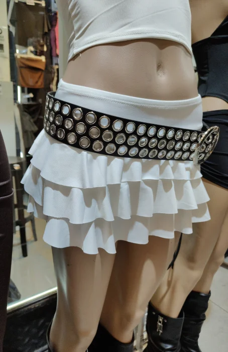Pollera con Volados y Short Microfibra