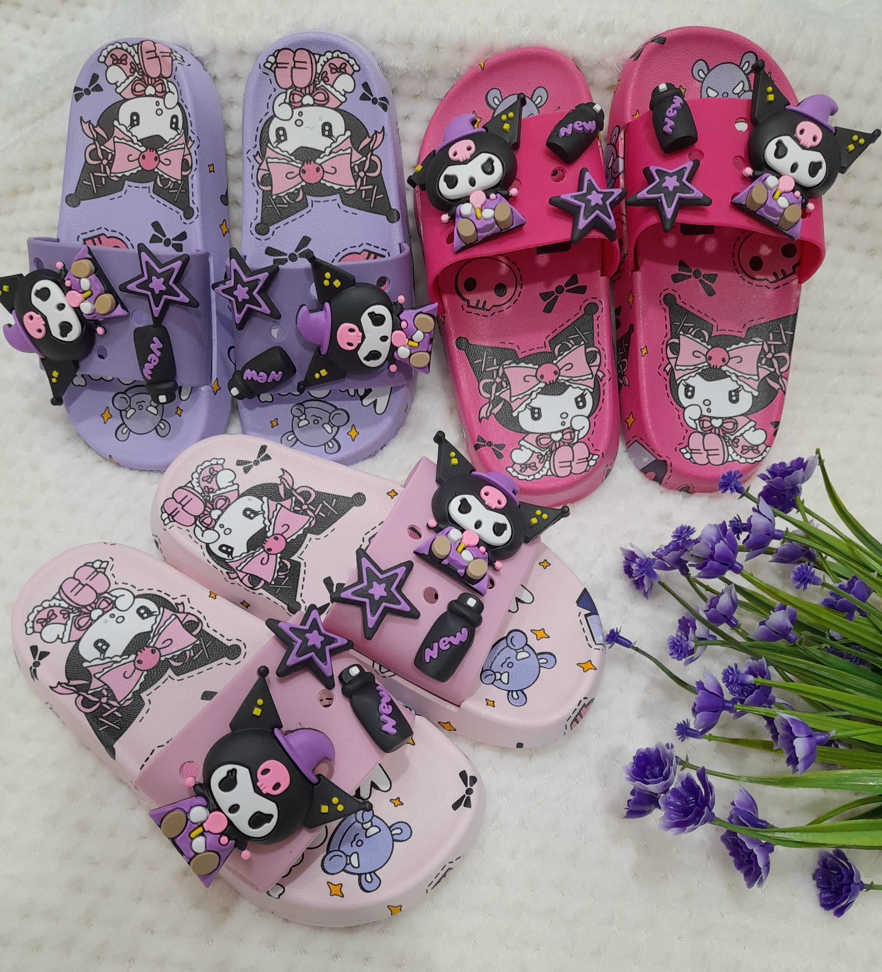 Chanclas Kuromi 27a32 Importadas Livianos - Imagen 1