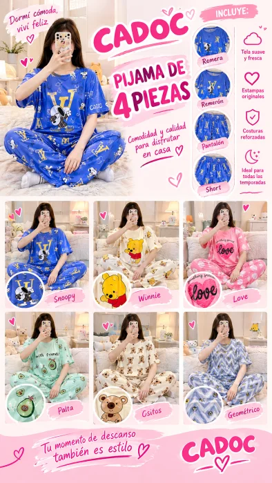 Pijama 4 Piezas