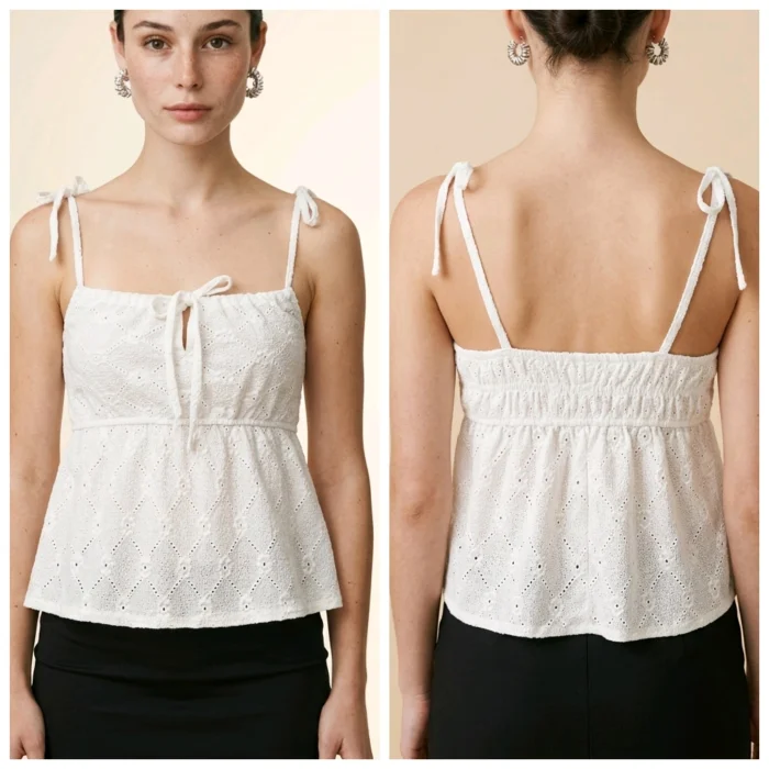 Brodery "top Alma"