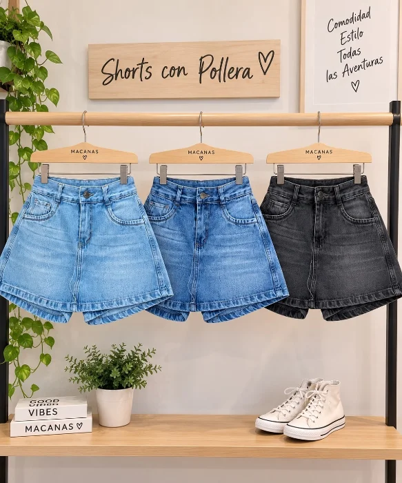Short con Pollera Jean