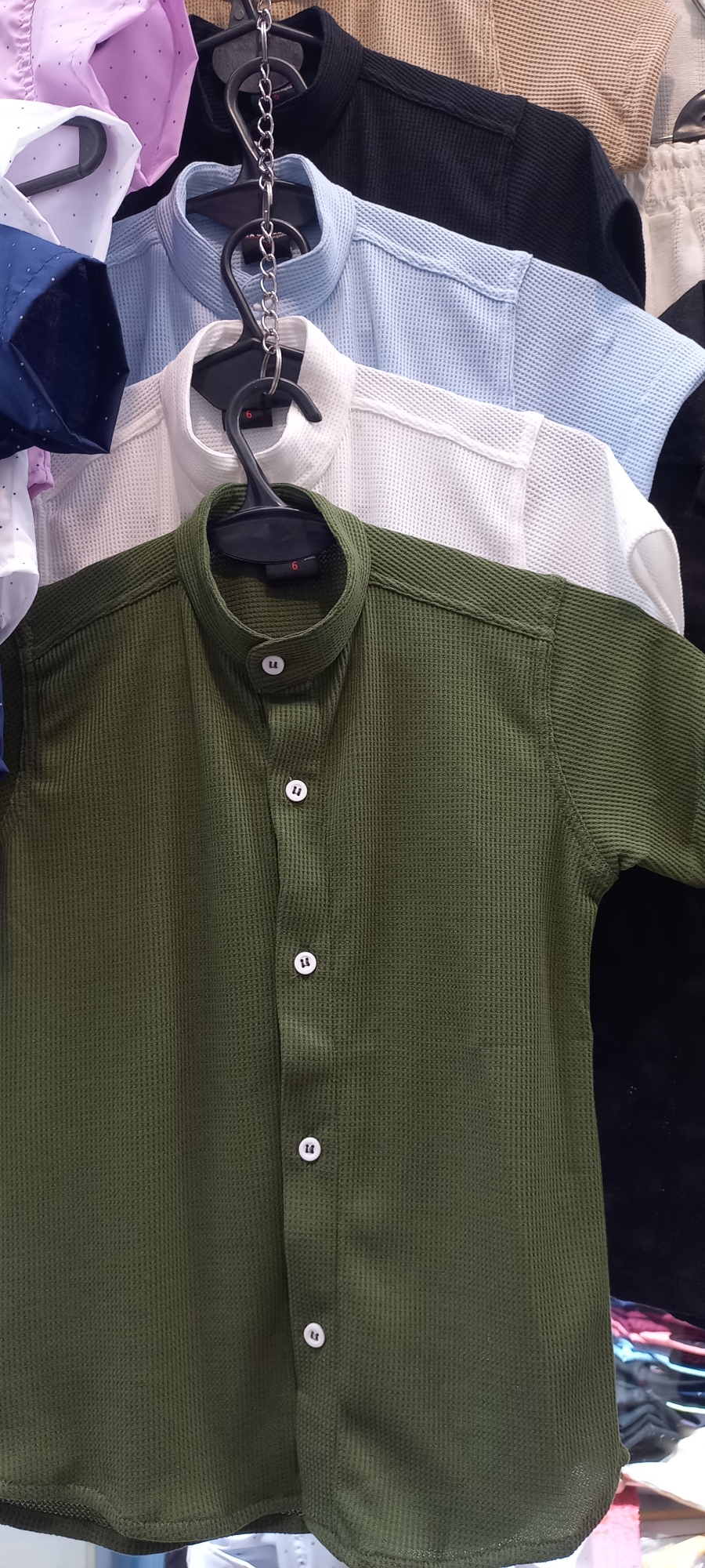 Camisa Cuello Mao de Wafle - Imagen 2