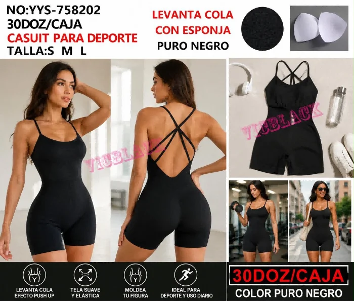 Catsuit con Tiras Cruzadas