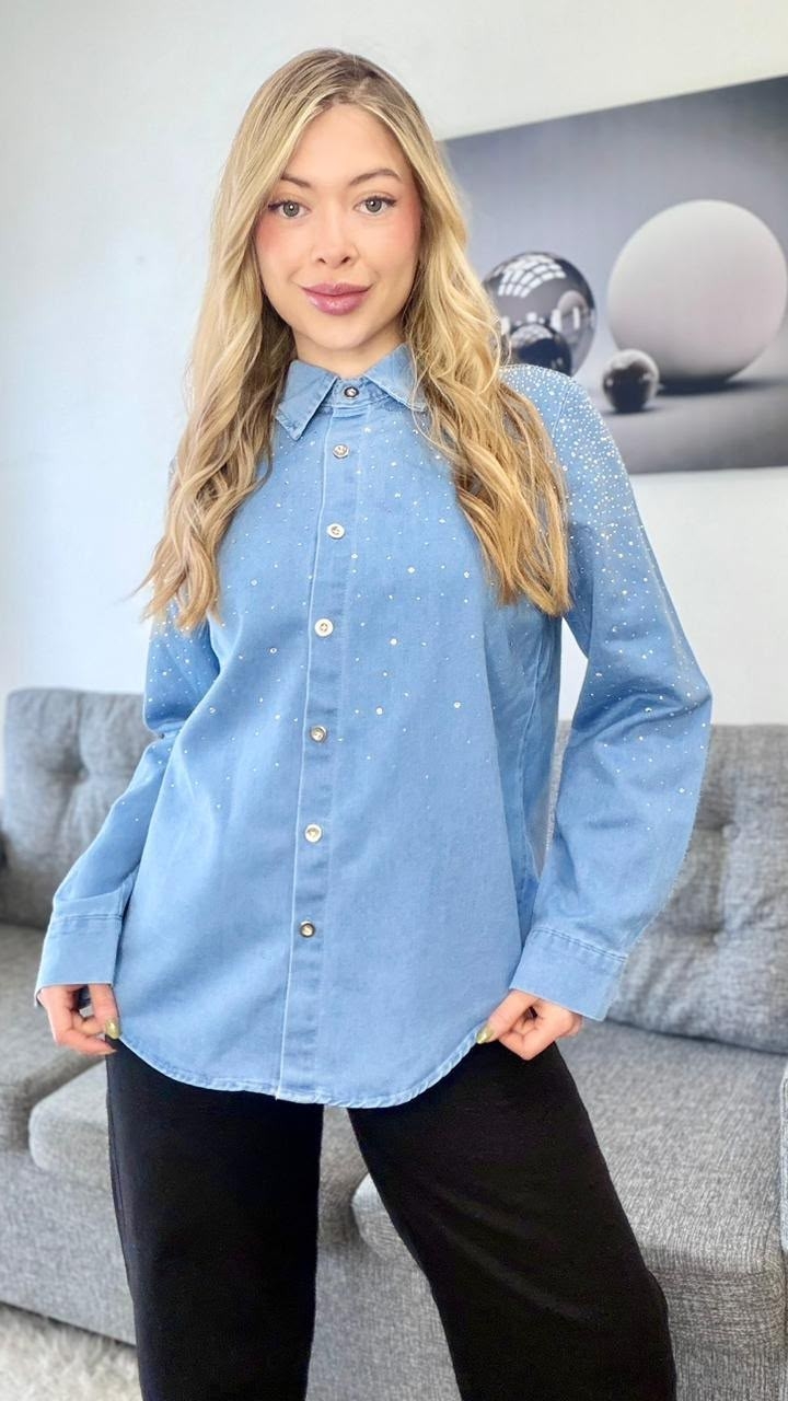 Camisa Jeans Importado - Imagen 2
