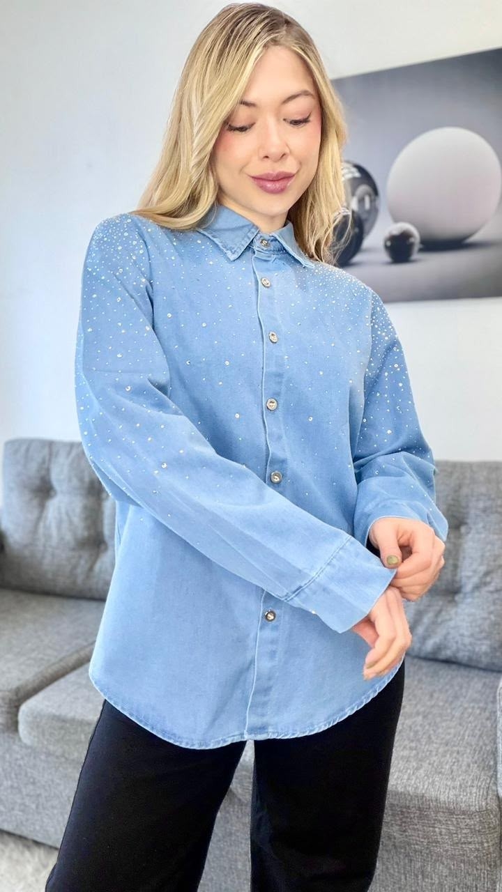 Camisa Jeans Importado - Imagen 7