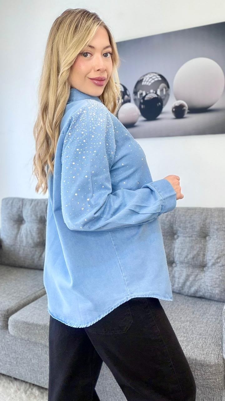 Camisa Jeans Importado - Imagen 8
