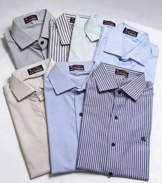 Camisa Rayada Manga Corta