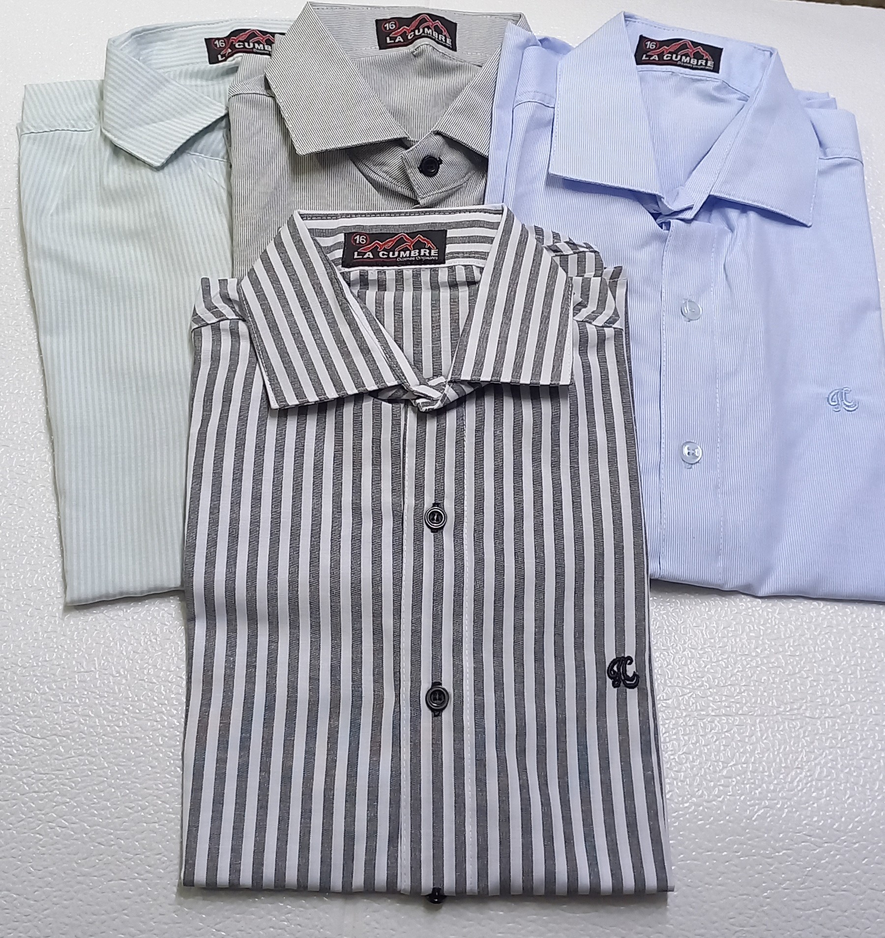 Camisa Rayada Manga Corta - Imagen 2